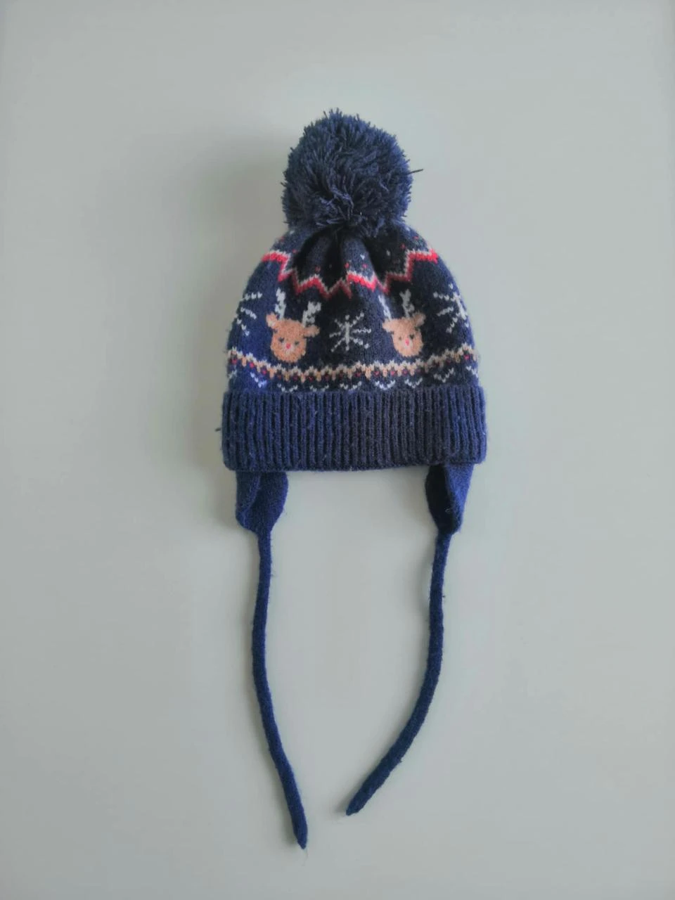 Bonnet à pompon imprimé "Noël" 0/3 mois Kiabi
